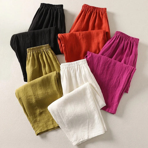 BRUNEL PARIS | Amalia™ - Pantalon fluide en coton et lin
