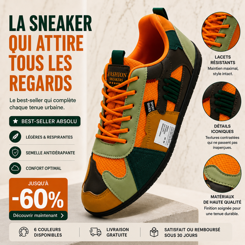 BRUNEL PARIS | Sneakers rétro colorées