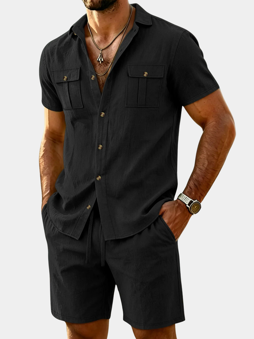 BRUNEL PARIS | ENSEMBLE EN LIN ASSORTI POUR HOMMES