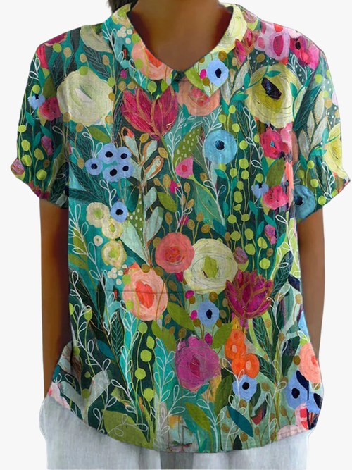 BRUNEL PARIS | CHEMISE FLORALE POUR FEMMES