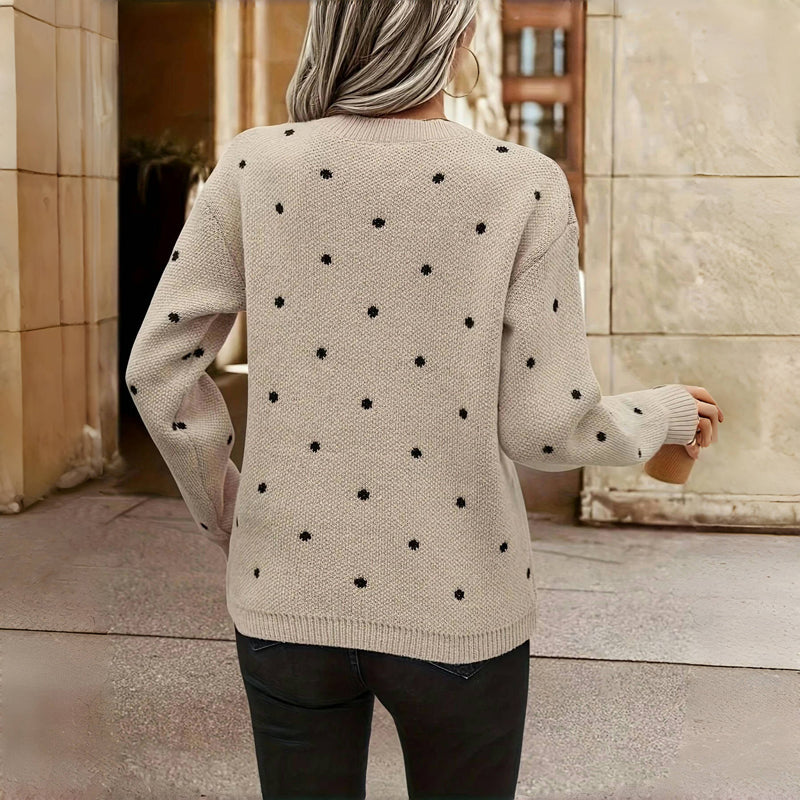 BRUNEL PARIS | PULL EN MAILLE À POIS POUR FEMME