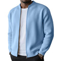 BRUNEL PARIS | Veste Zippée Côtelée Homme, Col Montant Stretch