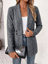BRUNEL PARIS | Cardigan Femme Élégant - Devant Ouvert & Taille Cintrée