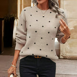 BRUNEL PARIS | PULL EN MAILLE À POIS POUR FEMME