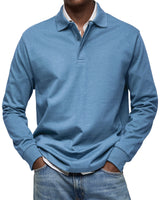 BRUNEL PARIS | POLO ÉLÉGANT À MANCHES LONGUES POUR HOMME