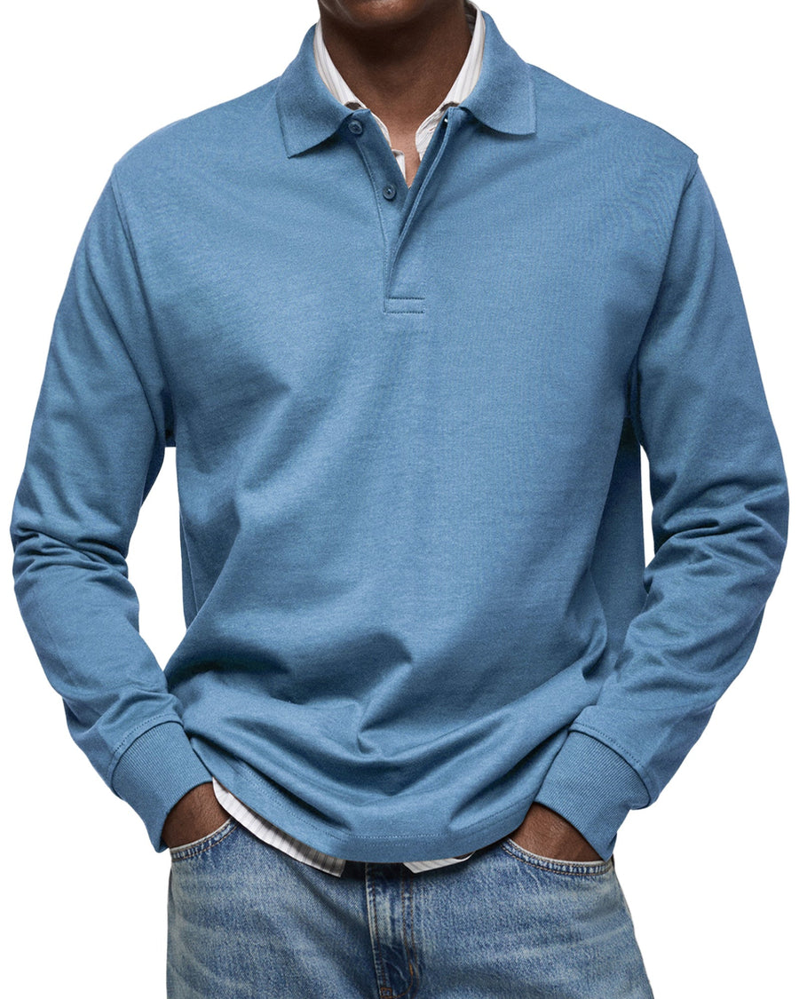 BRUNEL PARIS | POLO ÉLÉGANT À MANCHES LONGUES POUR HOMME