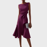 BRUNEL PARIS | Robe Midi Asymétrique Drapée