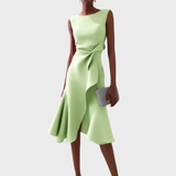 BRUNEL PARIS | Robe Midi Asymétrique Drapée