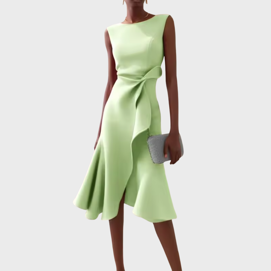 BRUNEL PARIS | Robe Midi Asymétrique Drapée