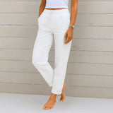 BRUNEL PARIS | PANTALON EN LIN EXTENSIBLE POUR FEMMES