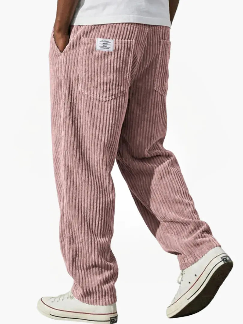 BRUNEL PARIS | Pantalon en velours côtelé à taille élastique pour homme