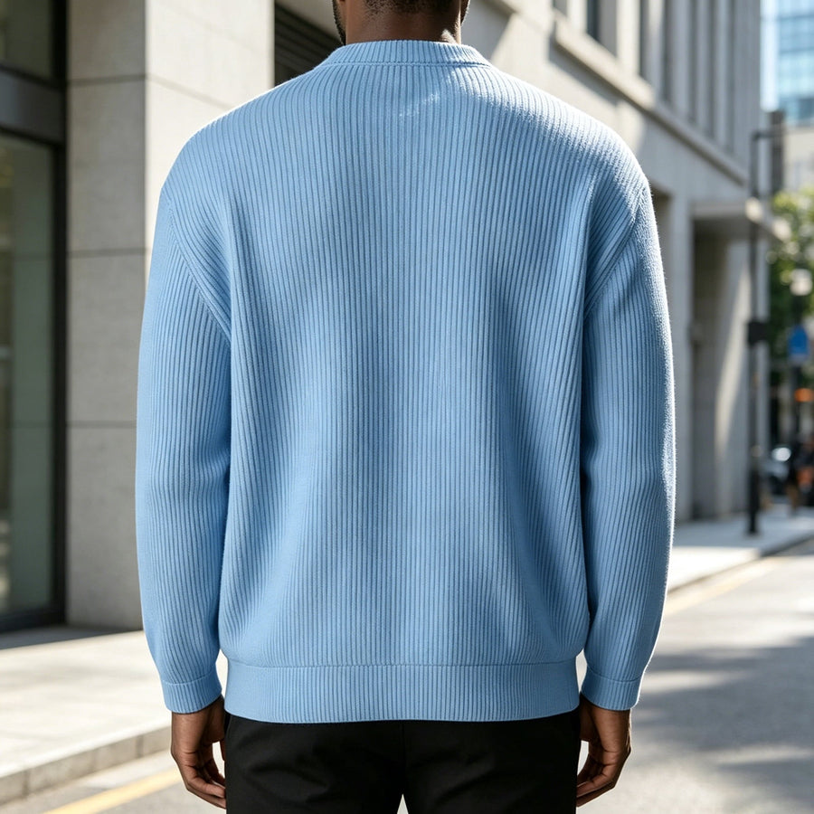 BRUNEL PARIS | Veste Zippée en Velours Côtelé pour Homme — Bleu