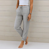 BRUNEL PARIS | PANTALON EN LIN EXTENSIBLE POUR FEMMES