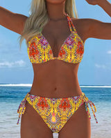 ENSEMBLE TANKINI IMPRIMÉ MULTICOLORE POUR FEMME