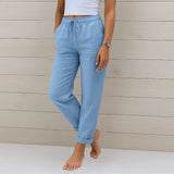 BRUNEL PARIS | PANTALON EN LIN EXTENSIBLE POUR FEMMES