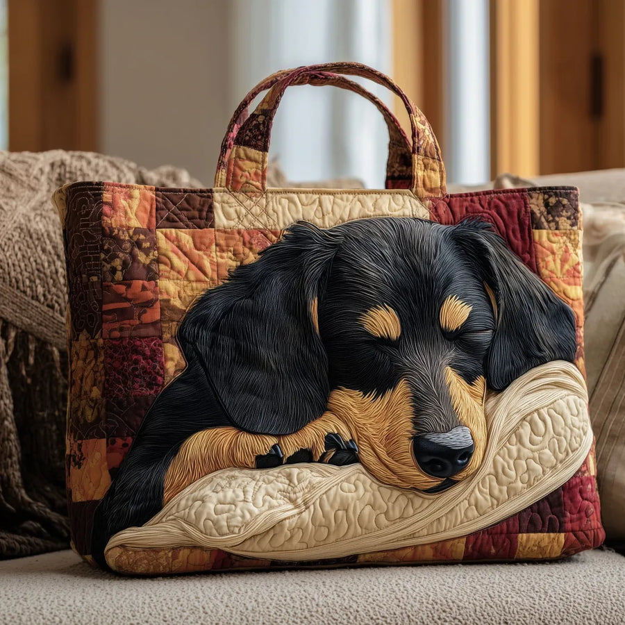 BRUNEL PARIS | Sac artisanal motif teckel