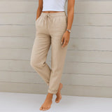 BRUNEL PARIS | PANTALON EN LIN EXTENSIBLE POUR FEMMES