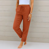 BRUNEL PARIS | PANTALON EN LIN EXTENSIBLE POUR FEMMES