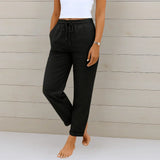 BRUNEL PARIS | PANTALON EN LIN EXTENSIBLE POUR FEMMES