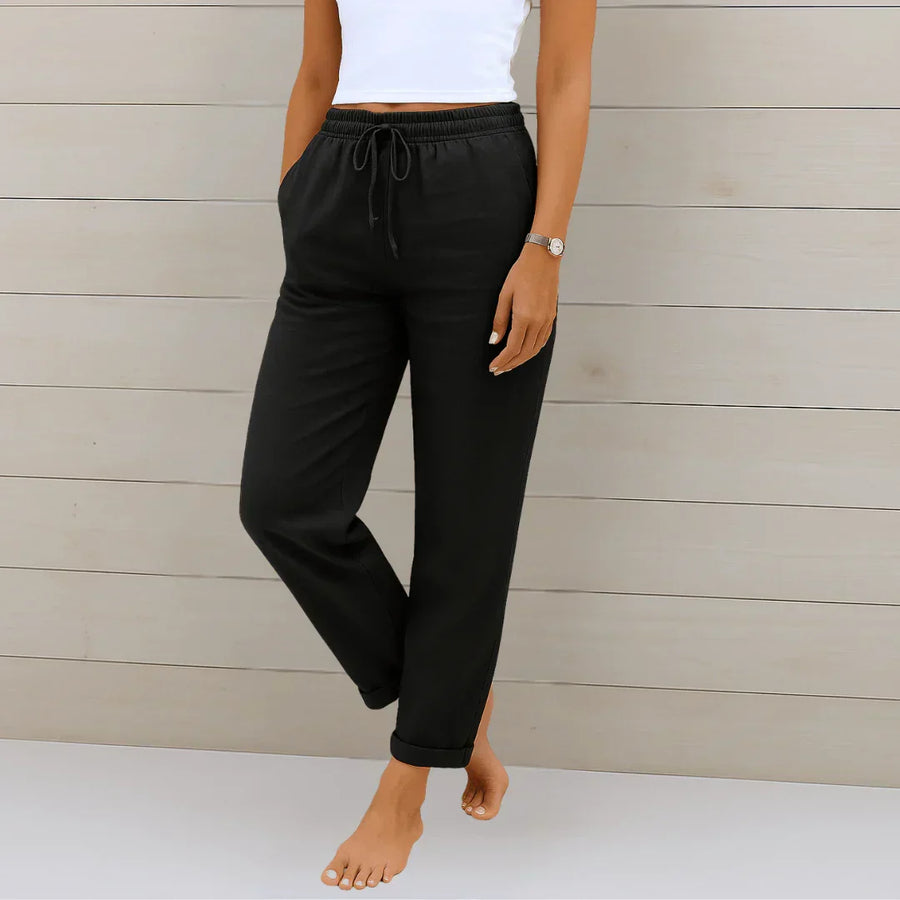 BRUNEL PARIS | PANTALON EN LIN EXTENSIBLE POUR FEMMES