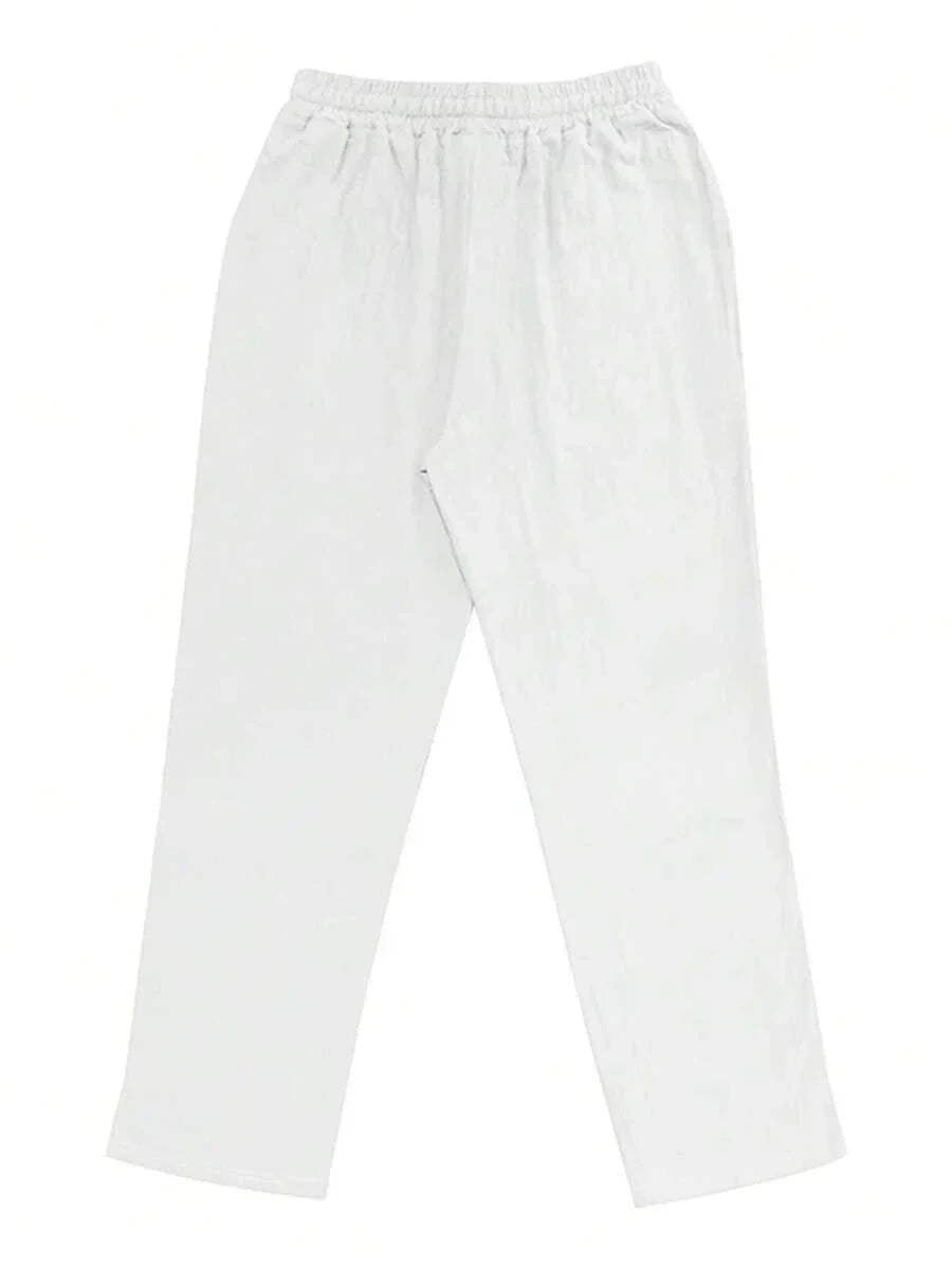 BRUNEL PARIS | PANTALON LÉGER EN LIN AVEC CORDON