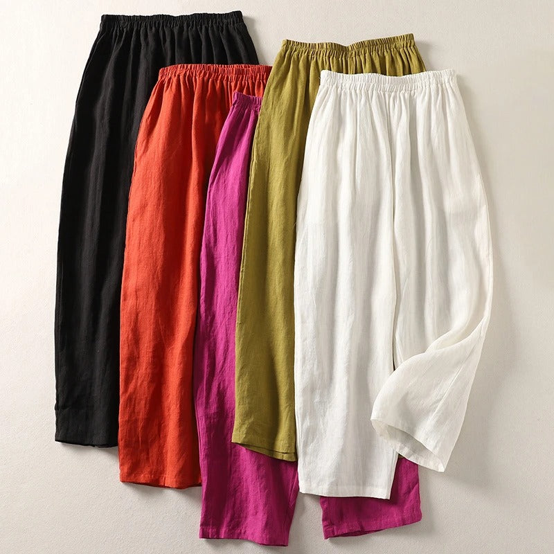 BRUNEL PARIS | Amalia™ - Pantalon fluide en coton et lin