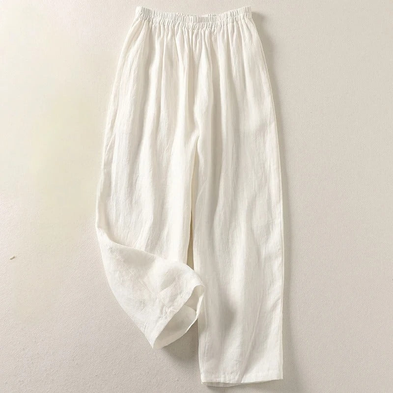 BRUNEL PARIS | Amalia™ - Pantalon fluide en coton et lin