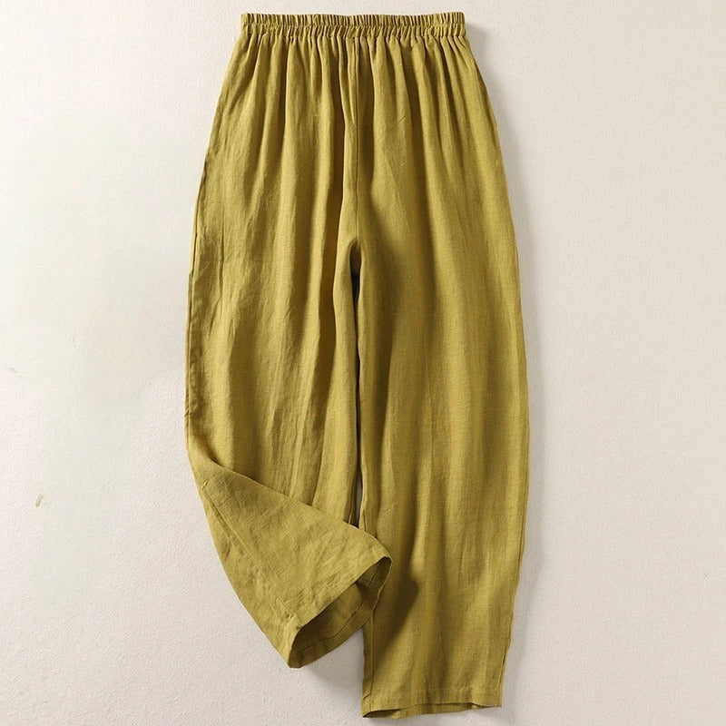 BRUNEL PARIS | Amalia™ - Pantalon fluide en coton et lin