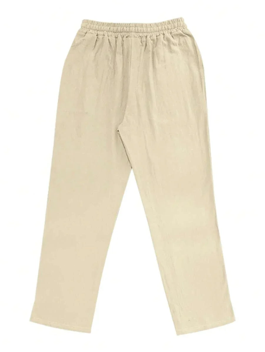 BRUNEL PARIS | PANTALON LÉGER EN LIN AVEC CORDON