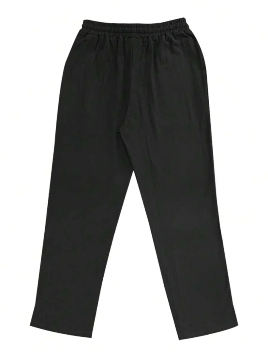 BRUNEL PARIS | PANTALON LÉGER EN LIN AVEC CORDON