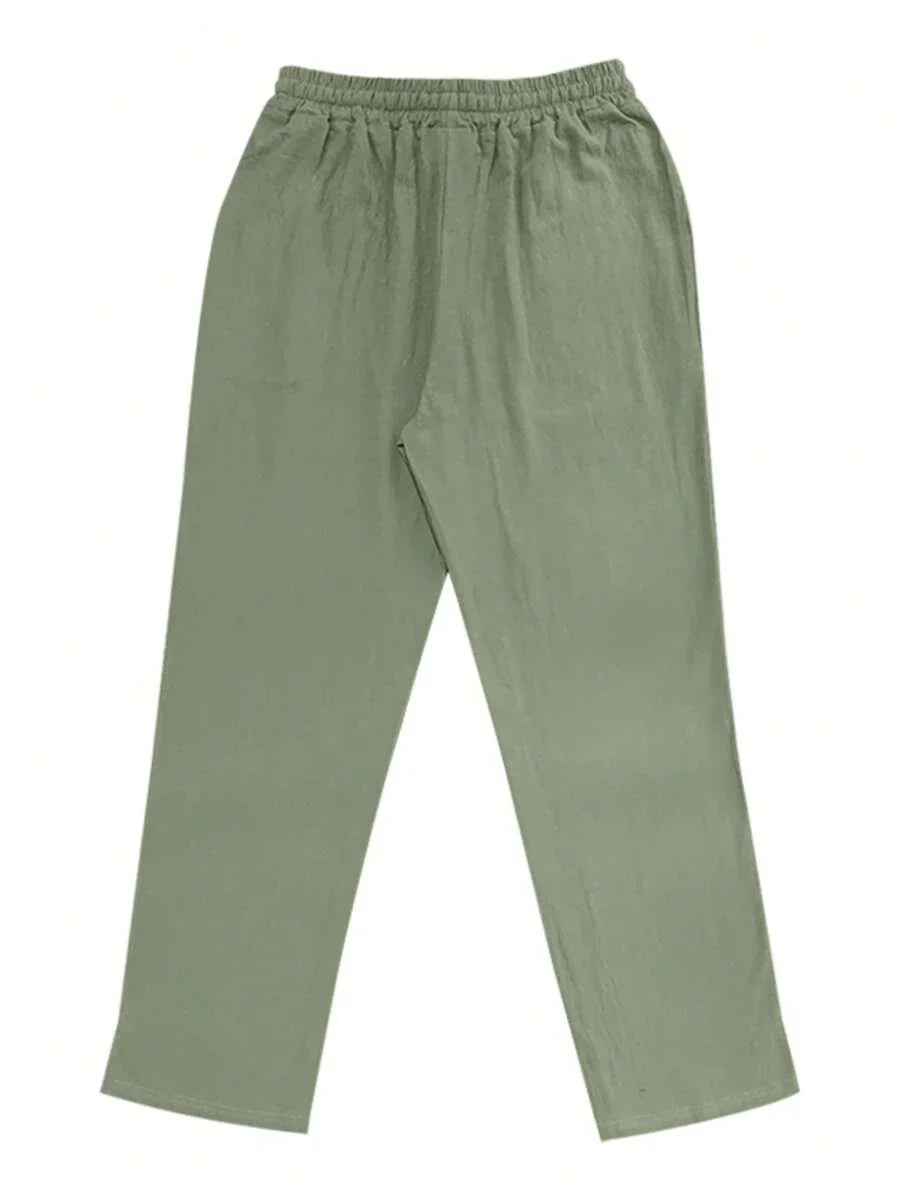 BRUNEL PARIS | PANTALON LÉGER EN LIN AVEC CORDON