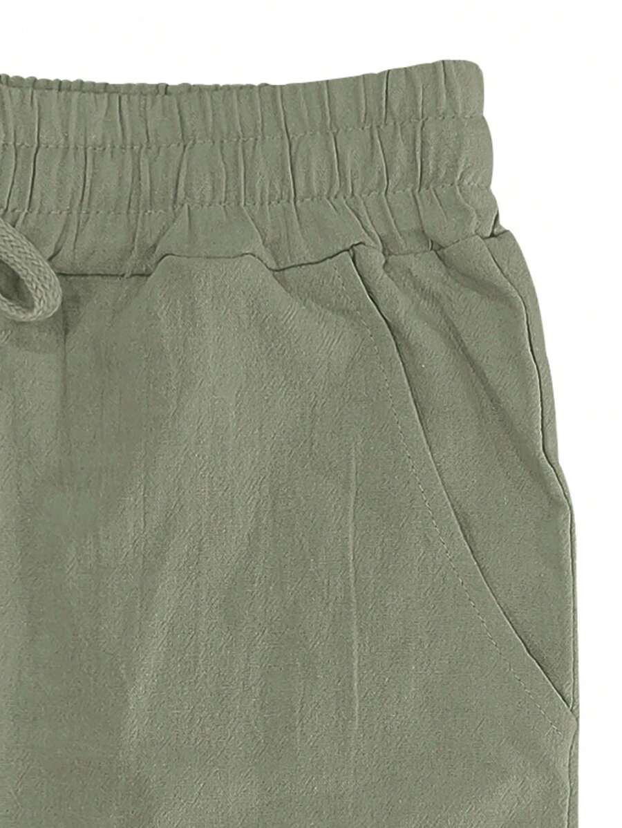 BRUNEL PARIS | PANTALON LÉGER EN LIN AVEC CORDON