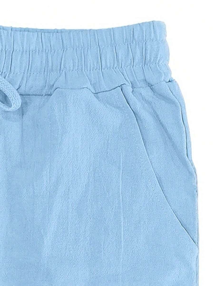 BRUNEL PARIS | PANTALON LÉGER EN LIN AVEC CORDON