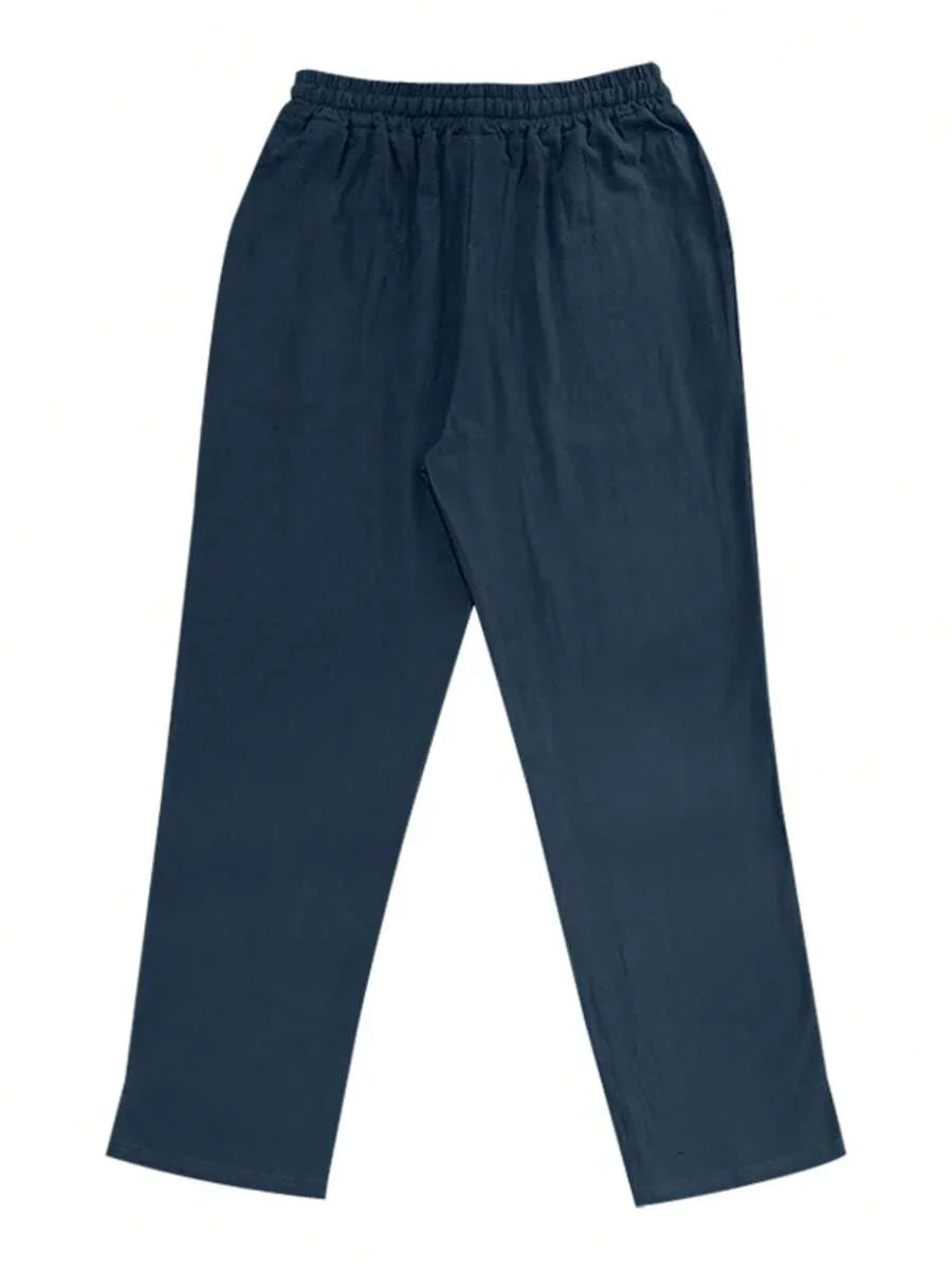 BRUNEL PARIS | PANTALON LÉGER EN LIN AVEC CORDON