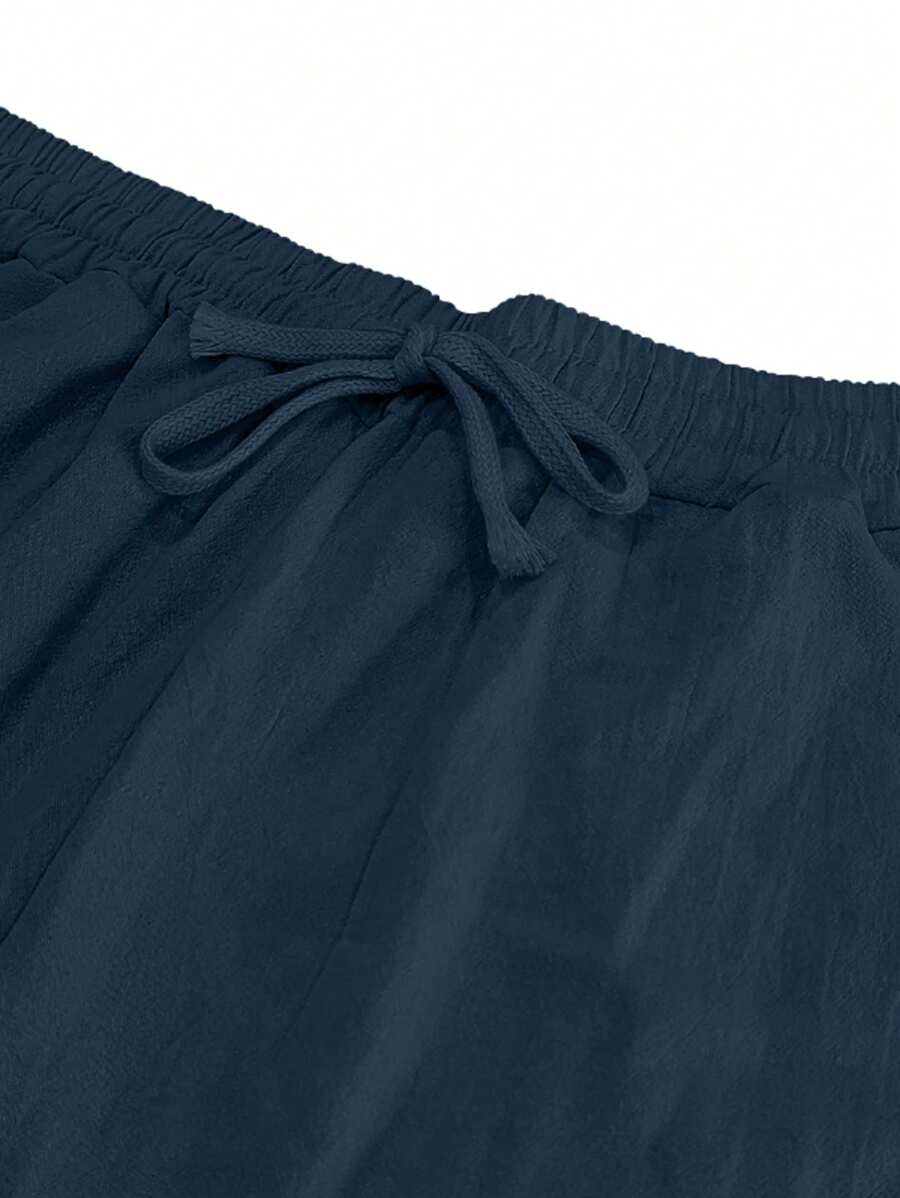 BRUNEL PARIS | PANTALON LÉGER EN LIN AVEC CORDON