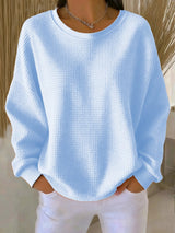 BRUNEL PARIS | PULL OVERSIZE EN MAILLE GAUFRÉE POUR FEMME