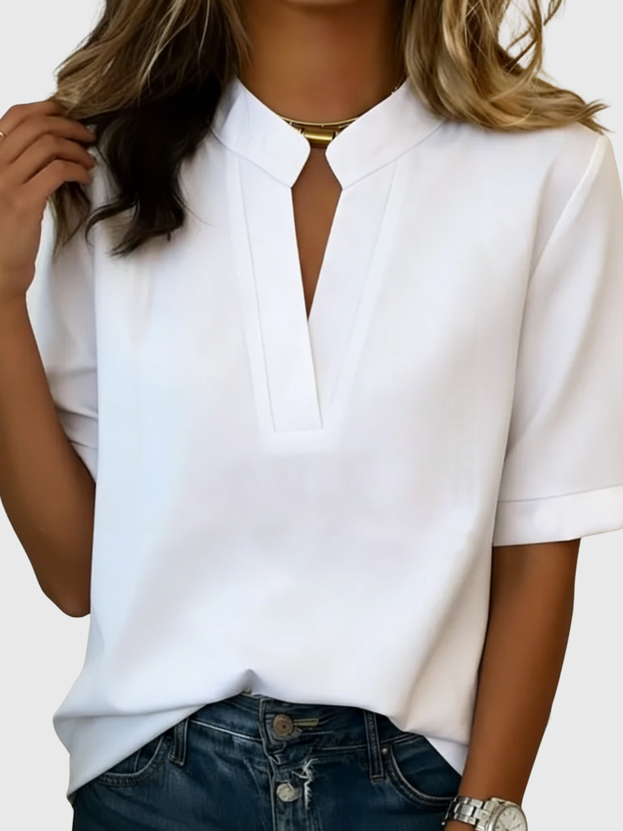 BRUNEL PARIS | Blouse Élégante à Col Raffiné