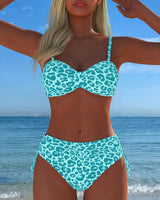 ENSEMBLE TANKINI IMPRIMÉ LÉOPARD POUR FEMME