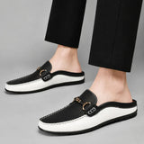 BRUNEL PARIS | Mocassin Sabot en Cuir Homme - Respirant
