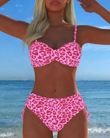 ENSEMBLE TANKINI IMPRIMÉ LÉOPARD POUR FEMME
