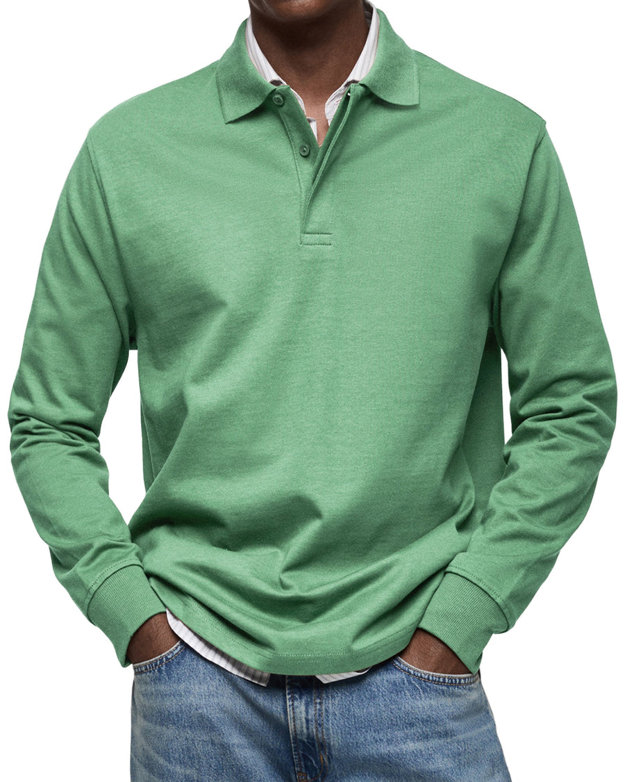 BRUNEL PARIS | POLO ÉLÉGANT À MANCHES LONGUES POUR HOMME