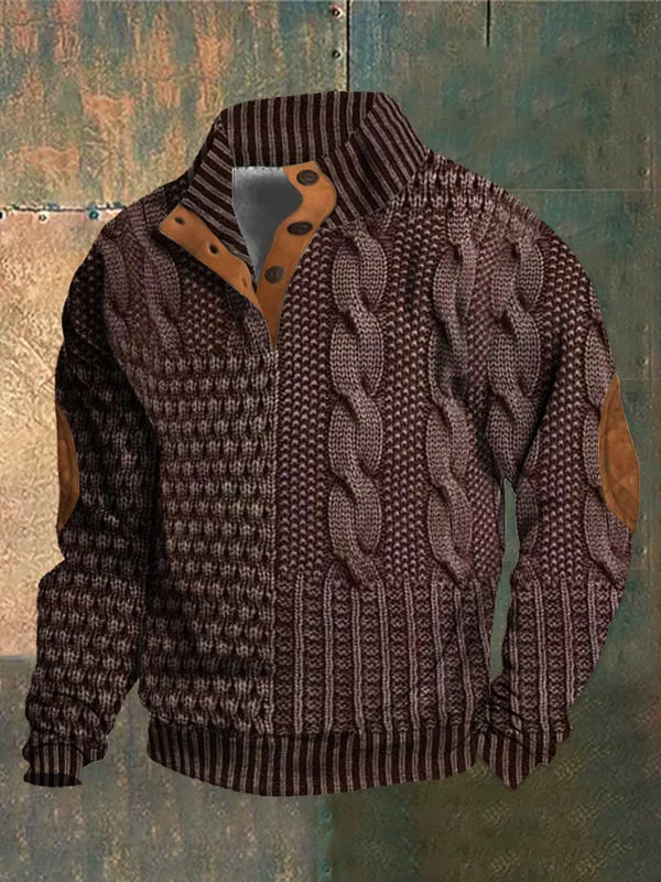 BRUNEL PARIS | PULLOVER CHAUD À MOTIF