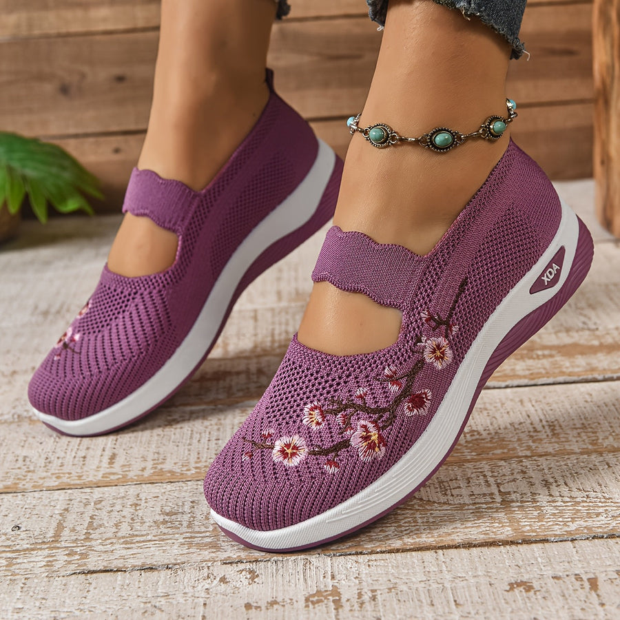 BRUNEL PARIS | BASKETS FLORALE EMBROIDÉES POUR FEMMES
