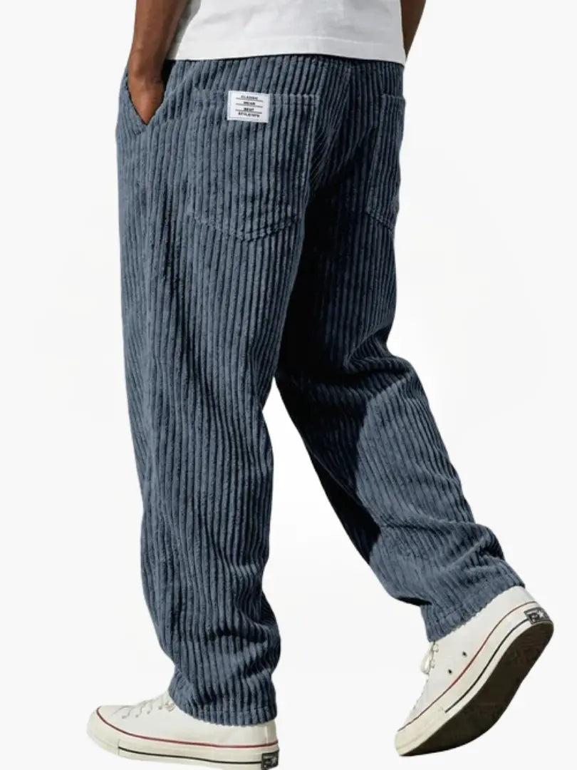 BRUNEL PARIS | Pantalon en velours côtelé à taille élastique pour homme