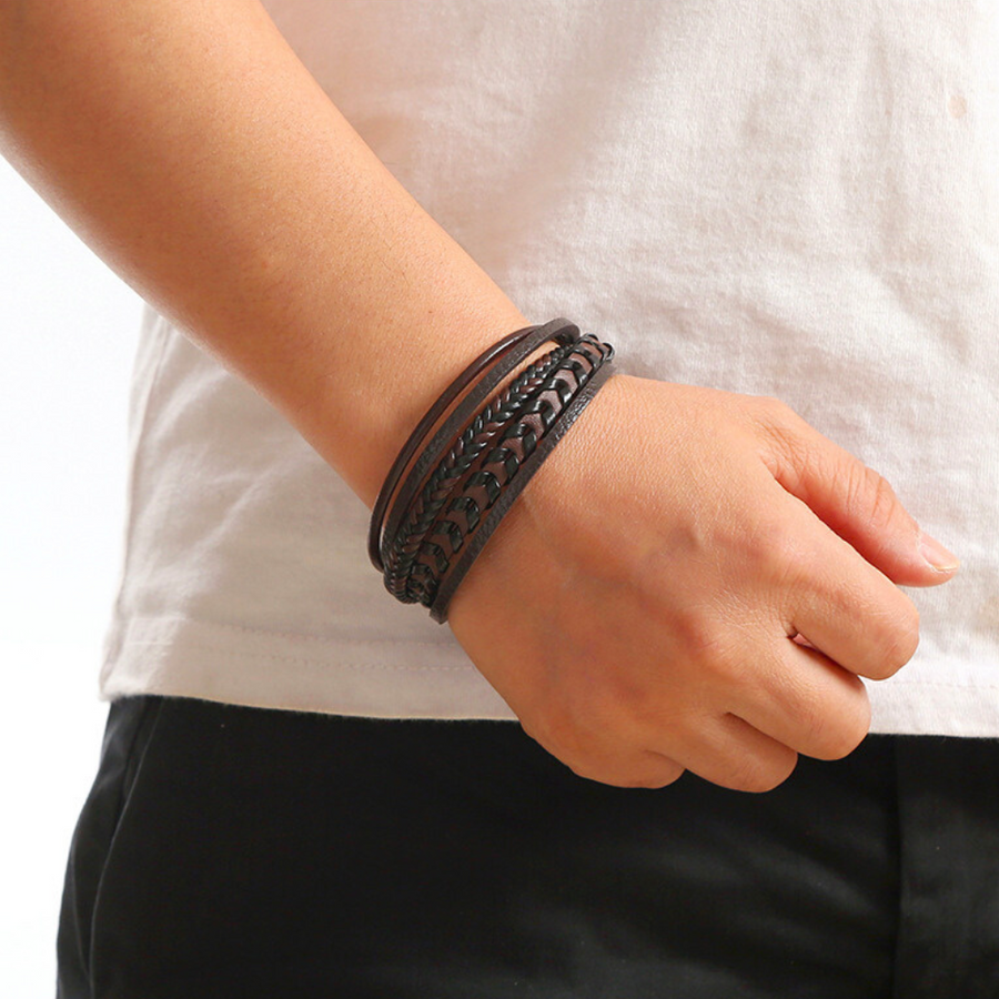 BRUNEL PARIS | BRACELET HOMME EN CUIR DE LUXE