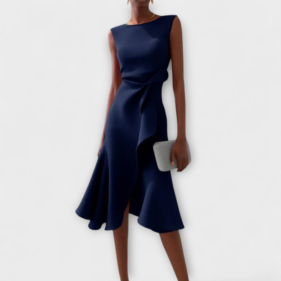 BRUNEL PARIS | Robe Midi Asymétrique Drapée