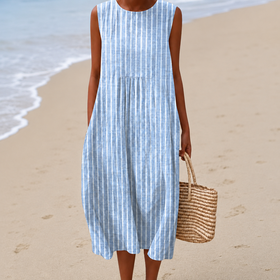 BRUNEL PARIS | Robe Midi Fleurie Ample Camouflage Ventre Livia