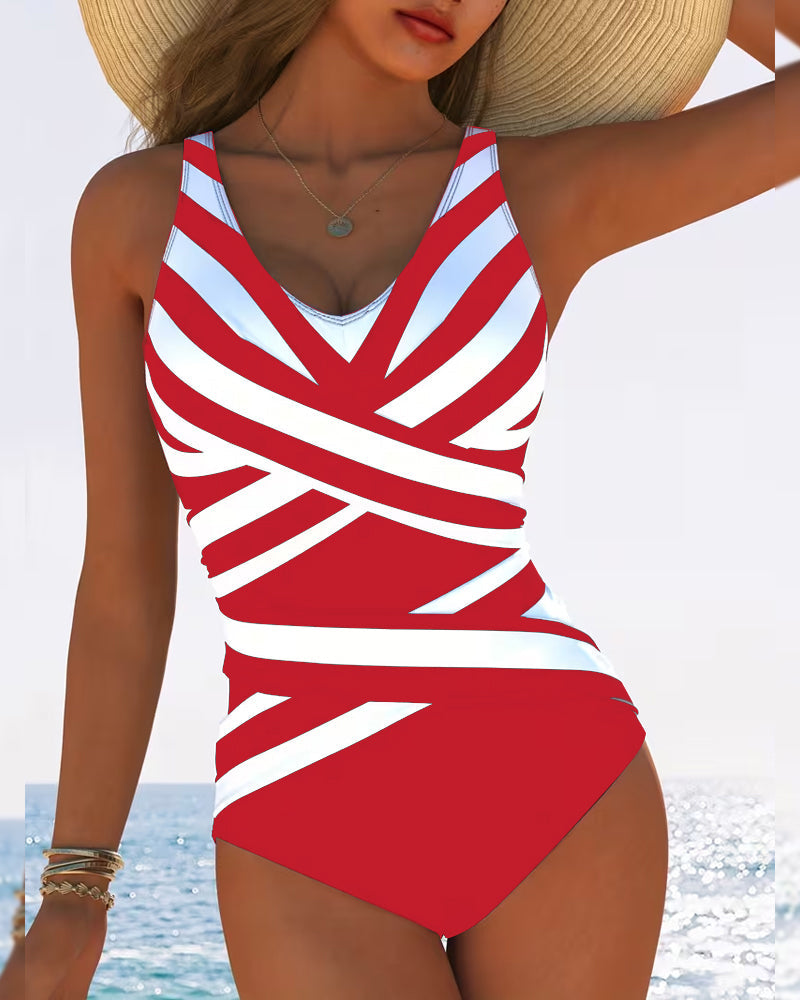 ENSEMBLE TANKINI IMPRIMÉ POUR FEMMES