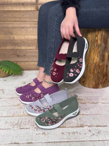 BRUNEL PARIS | BASKETS FLORALE EMBROIDÉES POUR FEMMES
