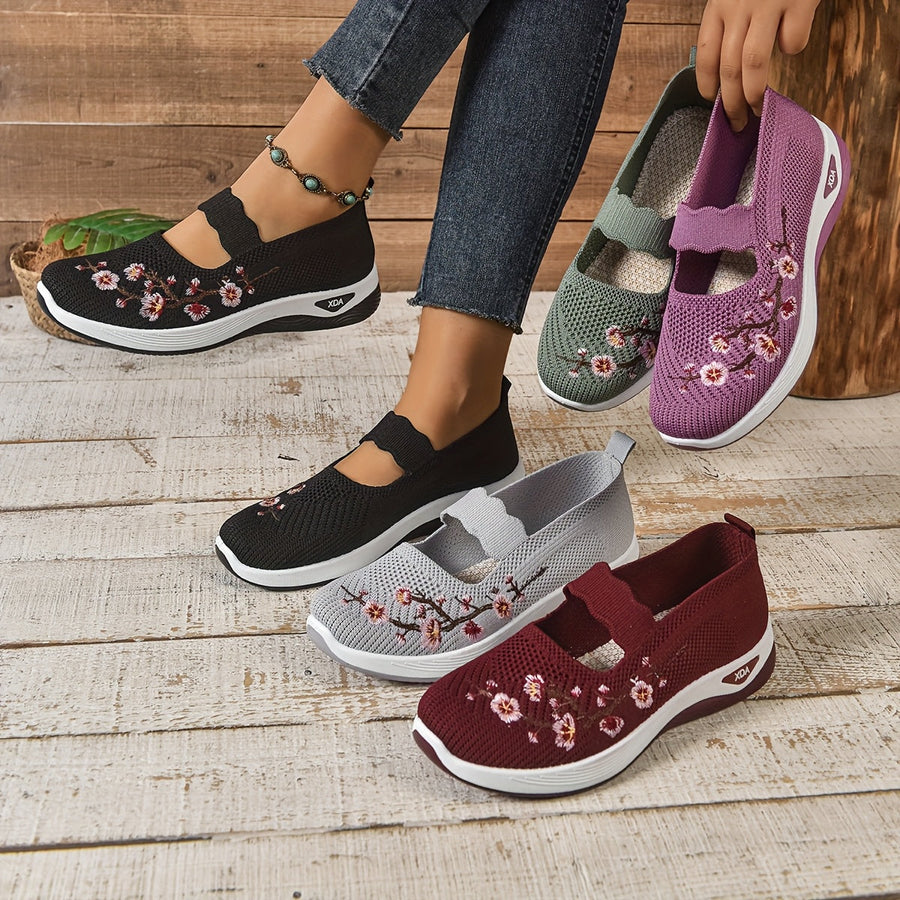 BRUNEL PARIS | BASKETS FLORALE EMBROIDÉES POUR FEMMES